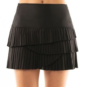 Lucky in Love Hi-Pleated Scalloped Tennis Skirt